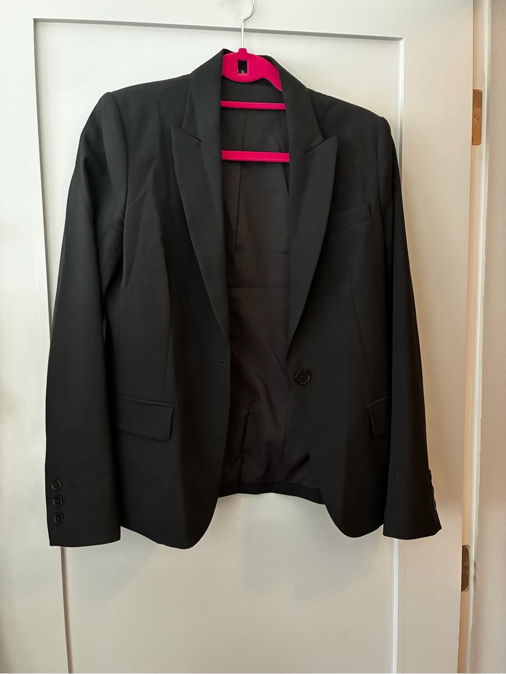 Theory Black Single-Button Women's Blazer
